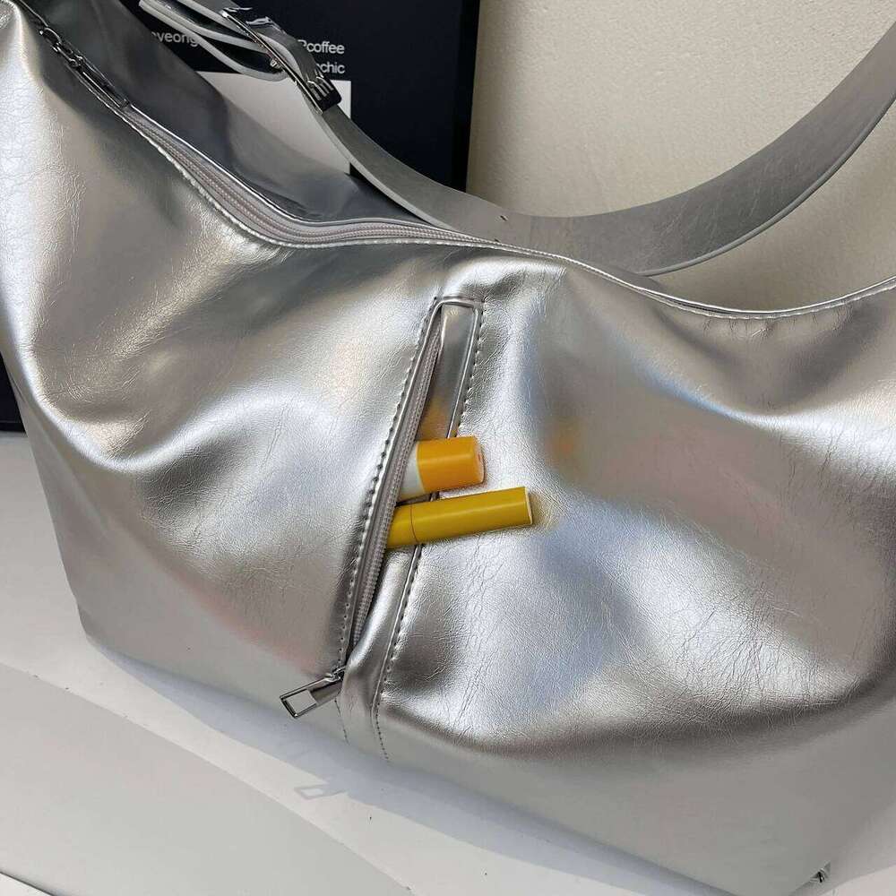 Slarge Capacity PU Leather Shoulder Women Big Sier Crossbody New In 2025 Solid Simple Hobos Bags Female Packages