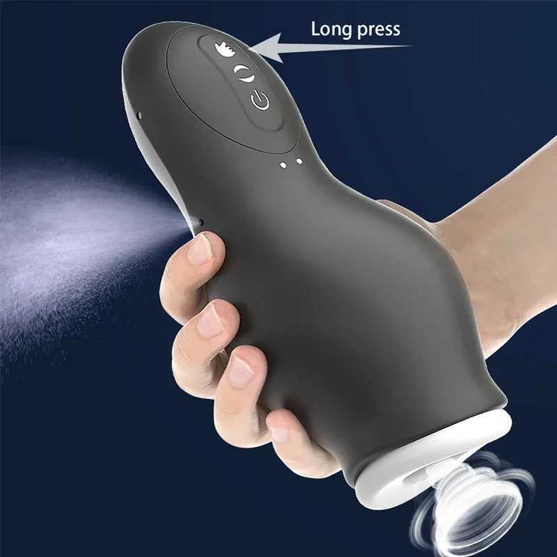 Masturbation Cup Blowjobs Machine Masturbator for Men Automatic Sucking Male Machine Oral Vaginal Penis Vibrator Sex Toy for MenXJ250905
