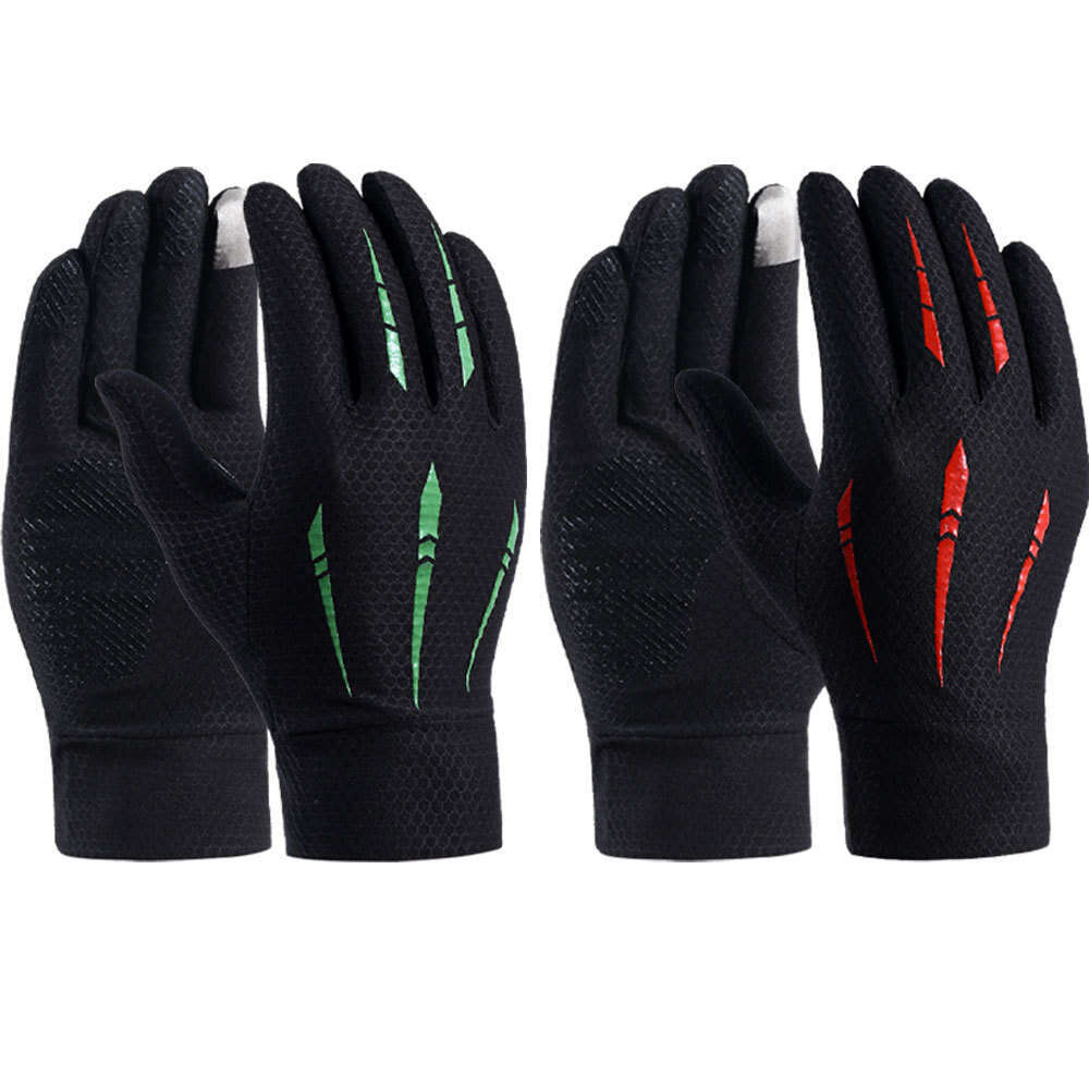 Outdoor Sports Quick-Dry Mountaineering Breathable Lightweight Touchscreen Motorcycle Bicycle Summer Ice Silk Cycling Gloves