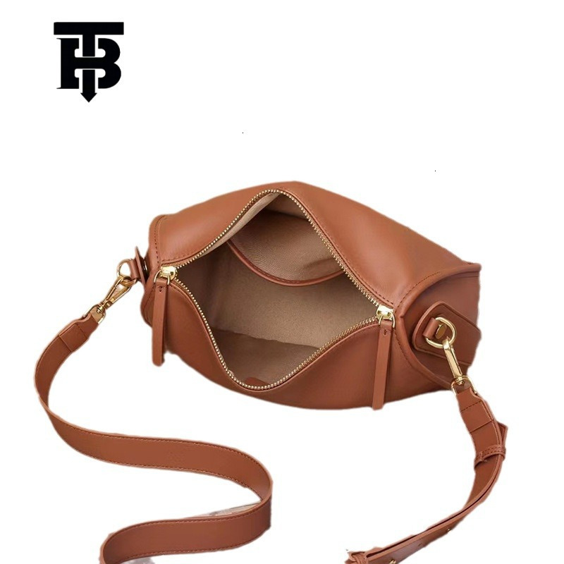 TB BHULAMTE Designer Bag Genuine Leather Bag Women 2025 Luxury Bag New Versatile Large Capacity Crossbody Bag Women's Bag Versatile Casual Soft L