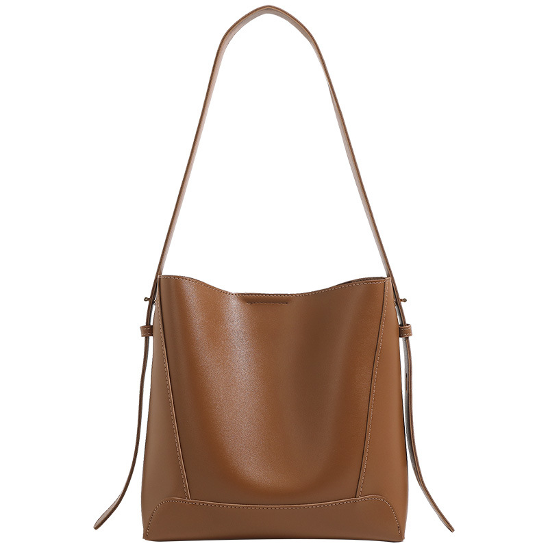 2025 New Large Capacity High-End Single Shoulder Crossbody Casual Retro Tote Bag, Bucket Bag
