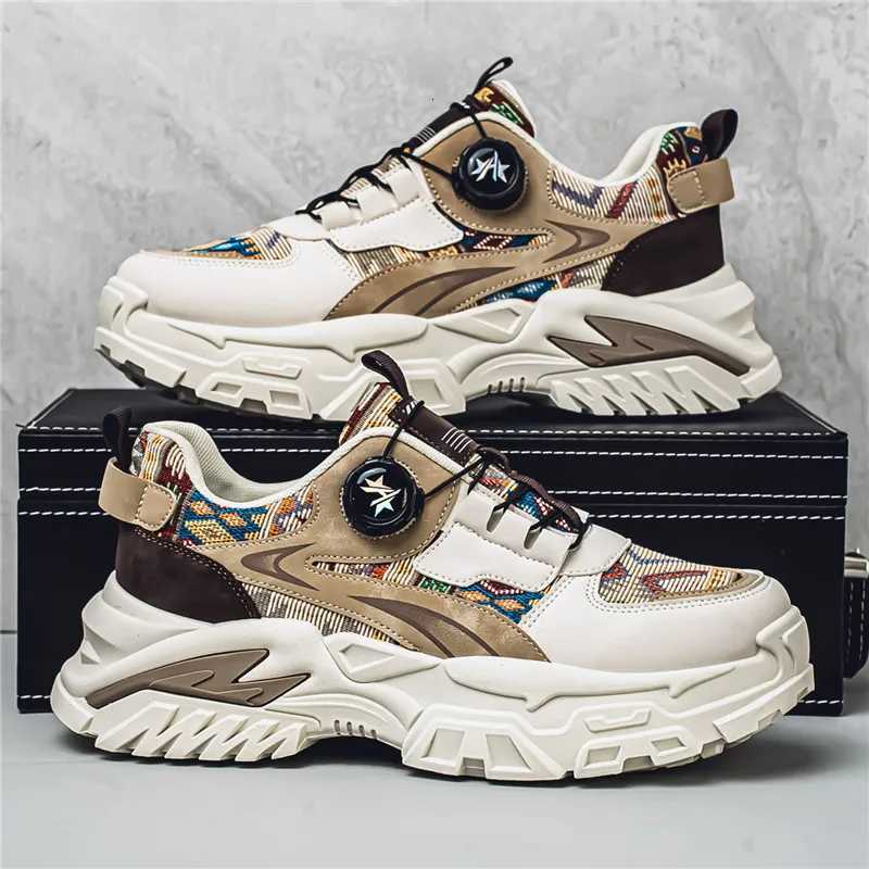 4 Season Soft Soled Non Slip Outdoor Running Shoes Student Sneakers Mens Korean Rotating Trendy Casual Sports Shoes Z250905