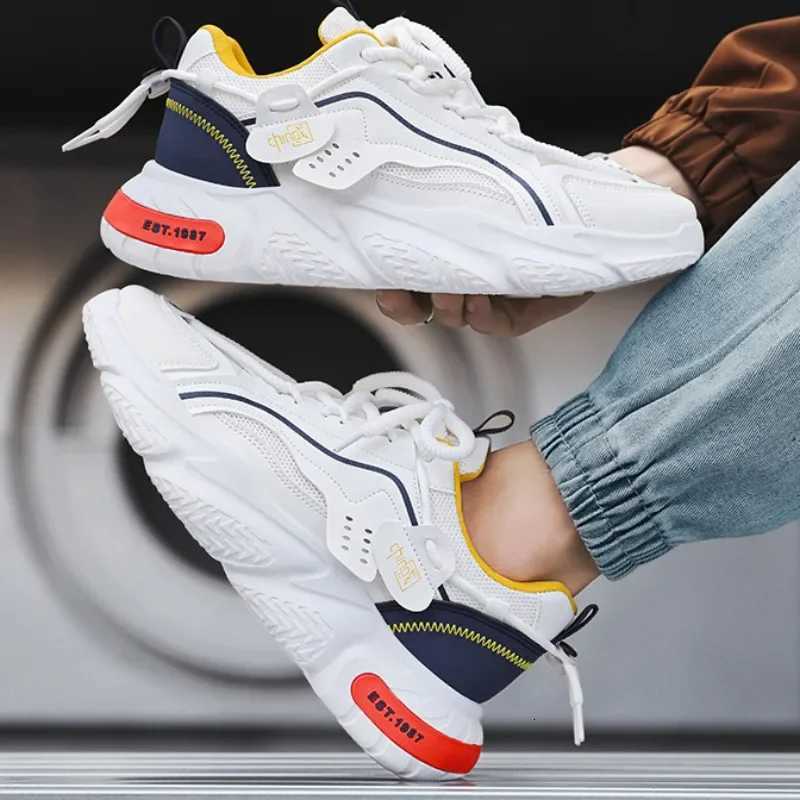 2025 Mens Sneakers Spring Comfortable Nonslip Outdoor Running Shoes Elasticity Platform Basketball Athletic Mens Tennis Z250905