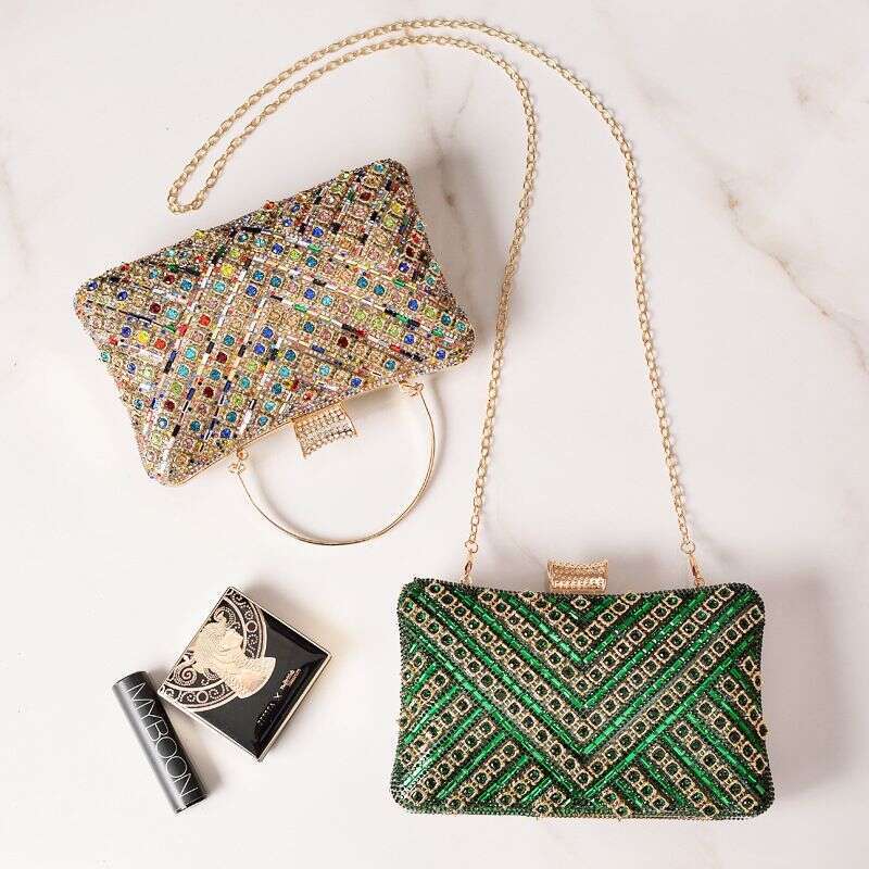 Popular Dia-Encrusted Dinner Colorful High-End Banquet European And American Fashion Rhie Bag, Bag Woman