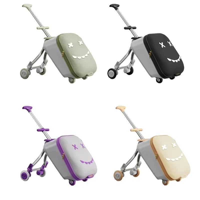 Travel Trolley SuiTCase MOUntable on Plane with Spinner Wheels Luggage Ride and Walk The SuiTCase Folding Stroller Z250905
