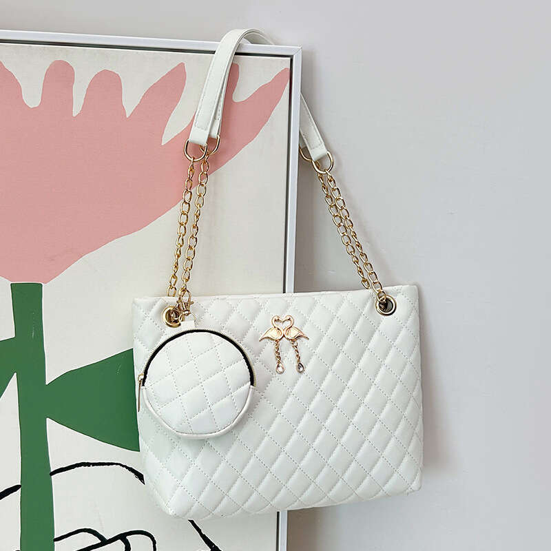 Capacity Mommy 2024 New Women's Two-Piece Set Shoulder Printed Quilted Large Bag