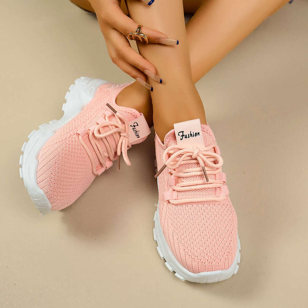 36-41 Plus Size Soft Sole Comfortable Women's Summer New Style White Shoes Slip-On Designer Shoe Lace-Up Casual Sneakers