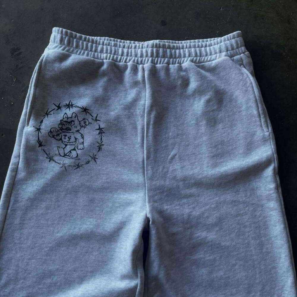 High Dark Style Hoodie Unisex Spring Autumn Trendy Street Loose Long Pants Set