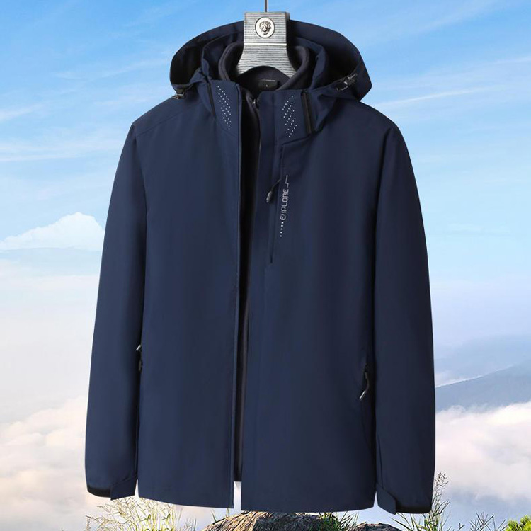 Model 6268-B. Special offer version with detachable inner lining. The same design as the woodpecker model - three-in-one waterproof jacket.