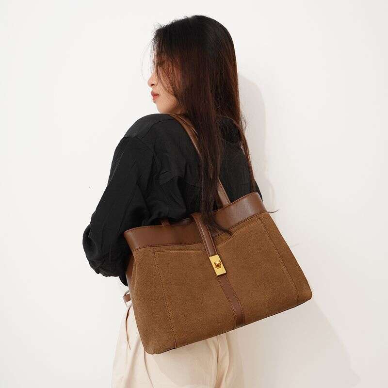 Frosted Tote Niche Original Design High Quality Texture Work Commuting Women's Hand Held Underarm Shoulder Bag