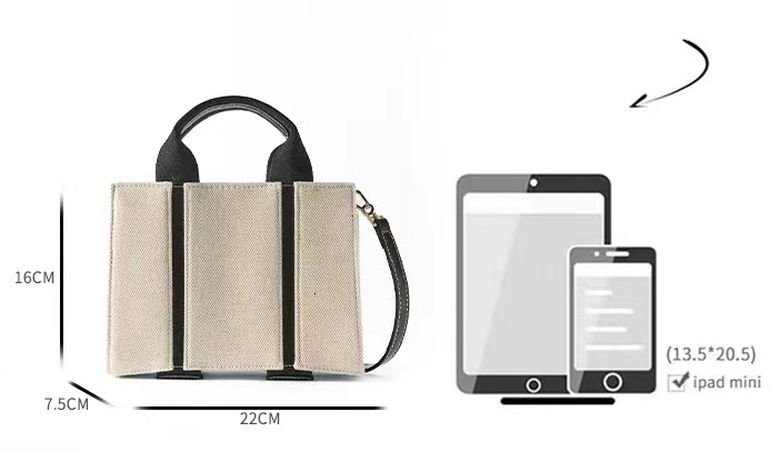 TB BHULAMTE Designer Bag Women's Bag 2025 Fashion Versatile Off-white Mini Canvas City Handbag Crossbody Bag High-end Luxury Bag Small Square Bag