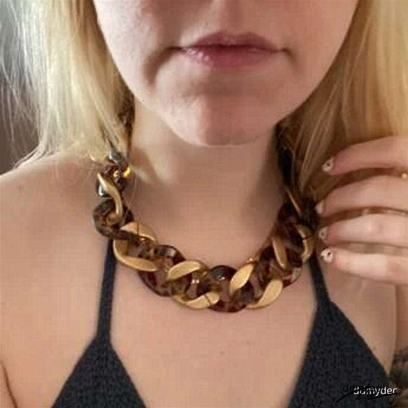 Bold Leopard Print Acrylic Chain ddmydec Lightweight Statement Dangle Earrings For Women ddmydec