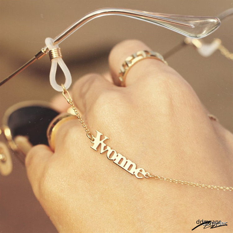 New Stainless Steel English Name Glasses Chain Ddmydec