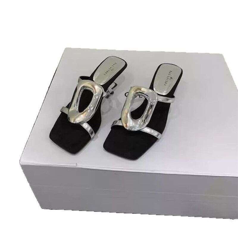 Summer New Fashion Shaped High Heel Women's Sandals Slippers Fashionable Hundred Wear Comfortable