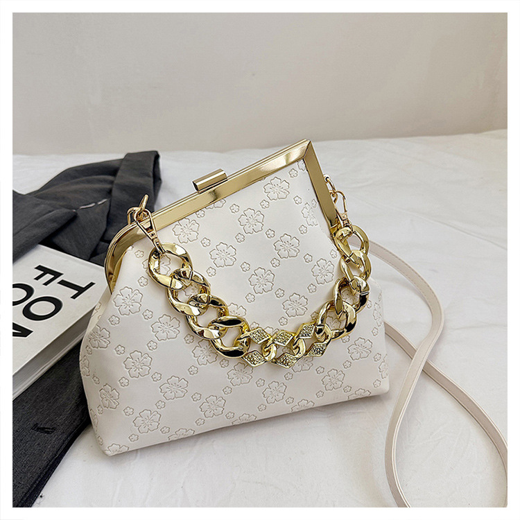 Luxury Brand Designer Bag New Chinese Style Gold Clasp Bag 2025 Summer New Trendy Chain Handbag Versatile Fashion Single Shoulder Crossbody Bag For Wo