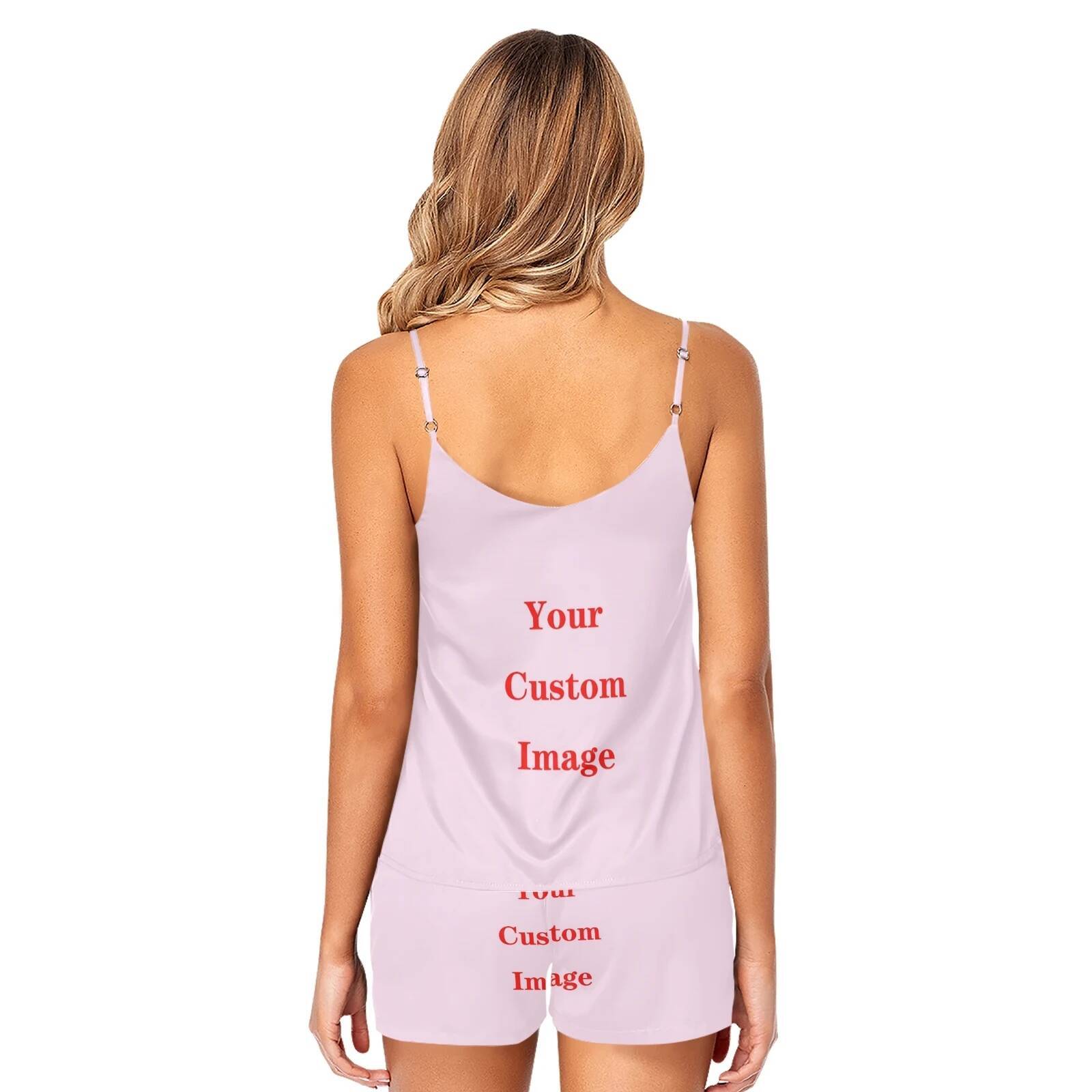 New Women's Pamas Comfortable Sleepwear Suit Home Clothes Custom Printing Pijama Mujer Summer Pyjamas Femme Nightgownown