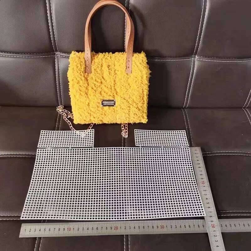 Knitting Weaving Plastic Mesh Sheet DIY Sewing Woven Purse Making Supplies Crochet Projects Bag Accessories 240725