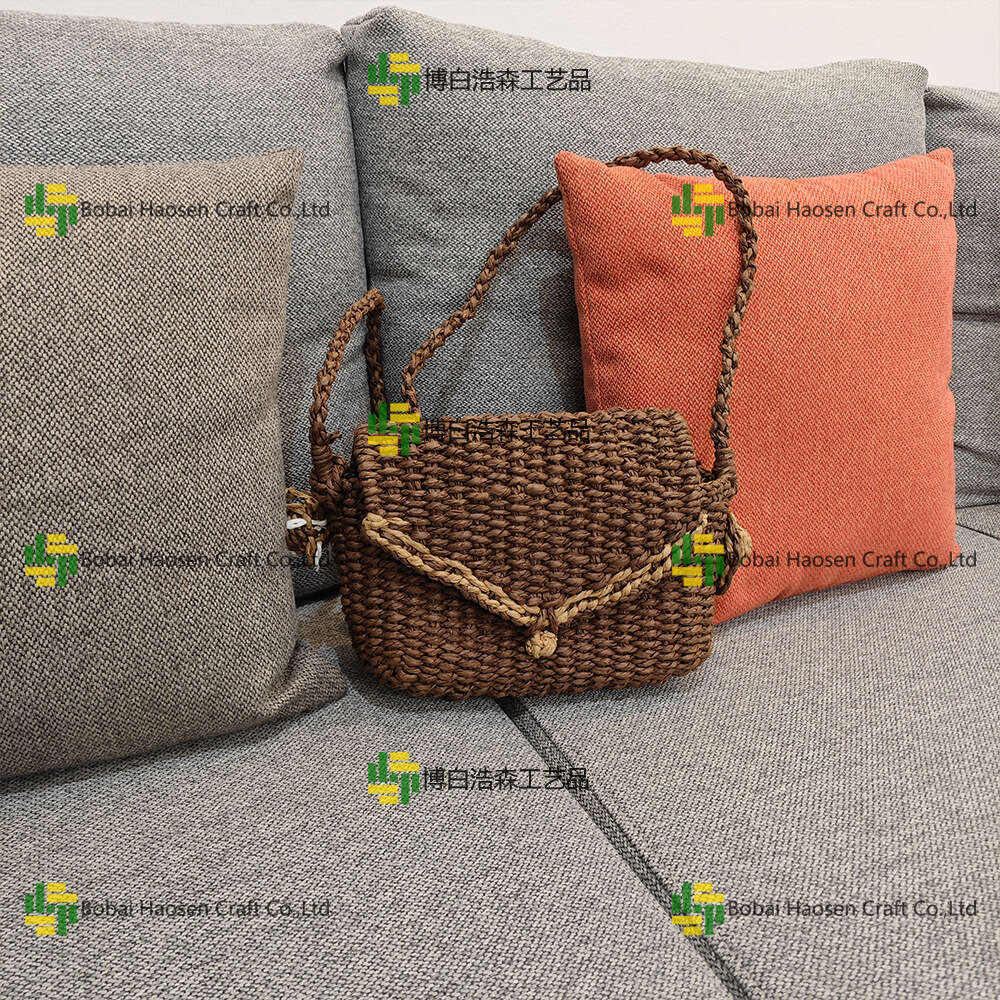 New Crossbody Personality Trendy Casual Summer Beach Vacation Style Fashion Paper Rope Woven Women's Bag
