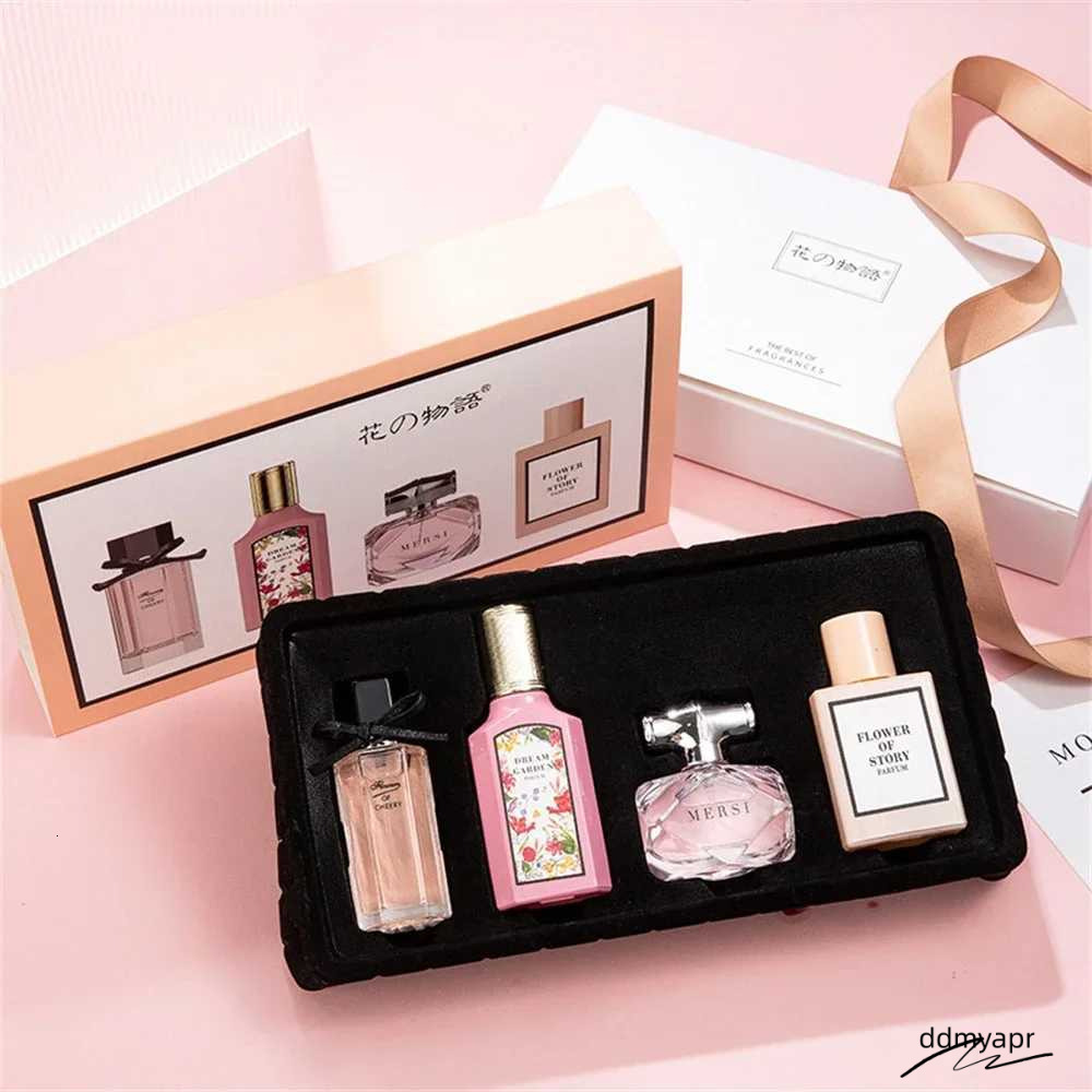 Brand Women Gift Box Four Piece Set Plant Floral ddmyday Scent Pheromone Lasting Fragrance Exudes Feminine Charm Womens Perfume W250620