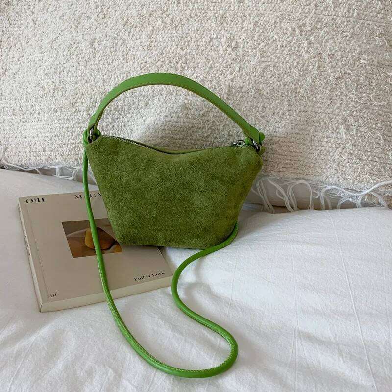 Trendy Suede Crossbody Women's Shoulder Underarm Bag Small Batch Design Autumn Winter New Style Handbag Fashionable