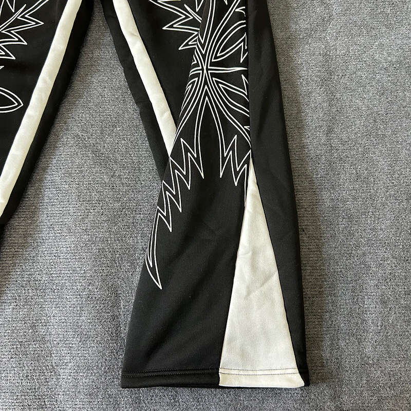 Design Sense Printed Straight Street Fashion Loose Wide-Leg Long Pants Sweatpants for Men
