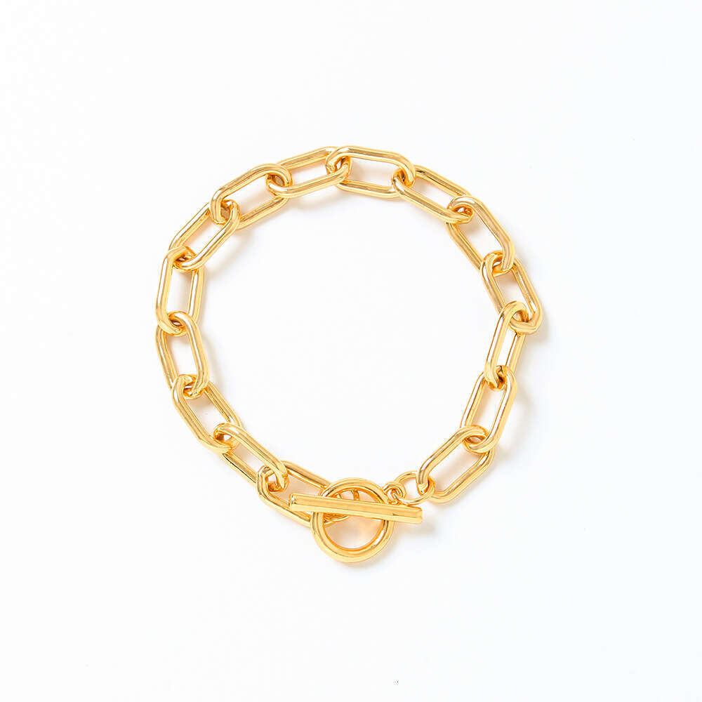 DH collections European - American Style Street - inspired Simple and Elegant Thick Chain Bracelet for Women