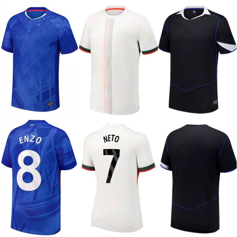 2025/26 ESTEVAO Soccer Jersey 2026 MUDRYK PALMER JOAO PEDRO CUCURELLA BADIASHILE COLWILL NETO ENZO KELLYMAN DELAP LAVIA GARNACHO GITTENS Football Kids Shirt