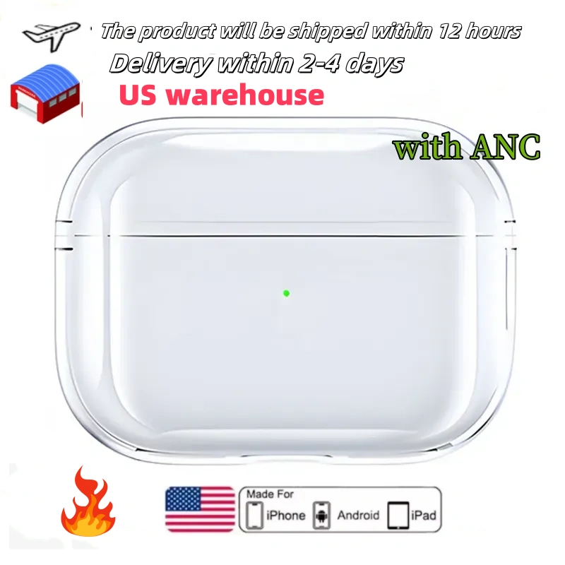 2025Pods 4th Gen With ANC earbuds Pod Pro7anc USB C earphones wireless Bluetooth Headset USB-C charging port For Xiaomi iPhone Headphones pods 5rd 7nd...