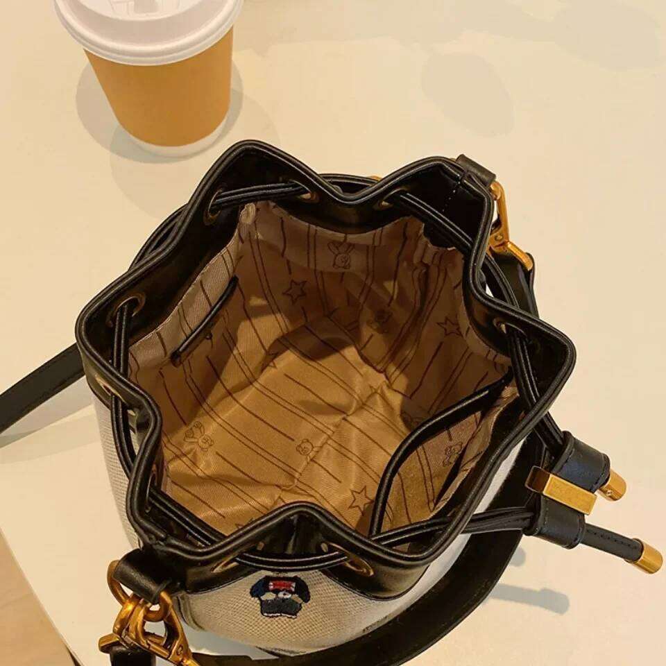 Drawstring Bucket Women's Crossbody Messenger Large Capacity Handheld Shoulder Armpit Bag