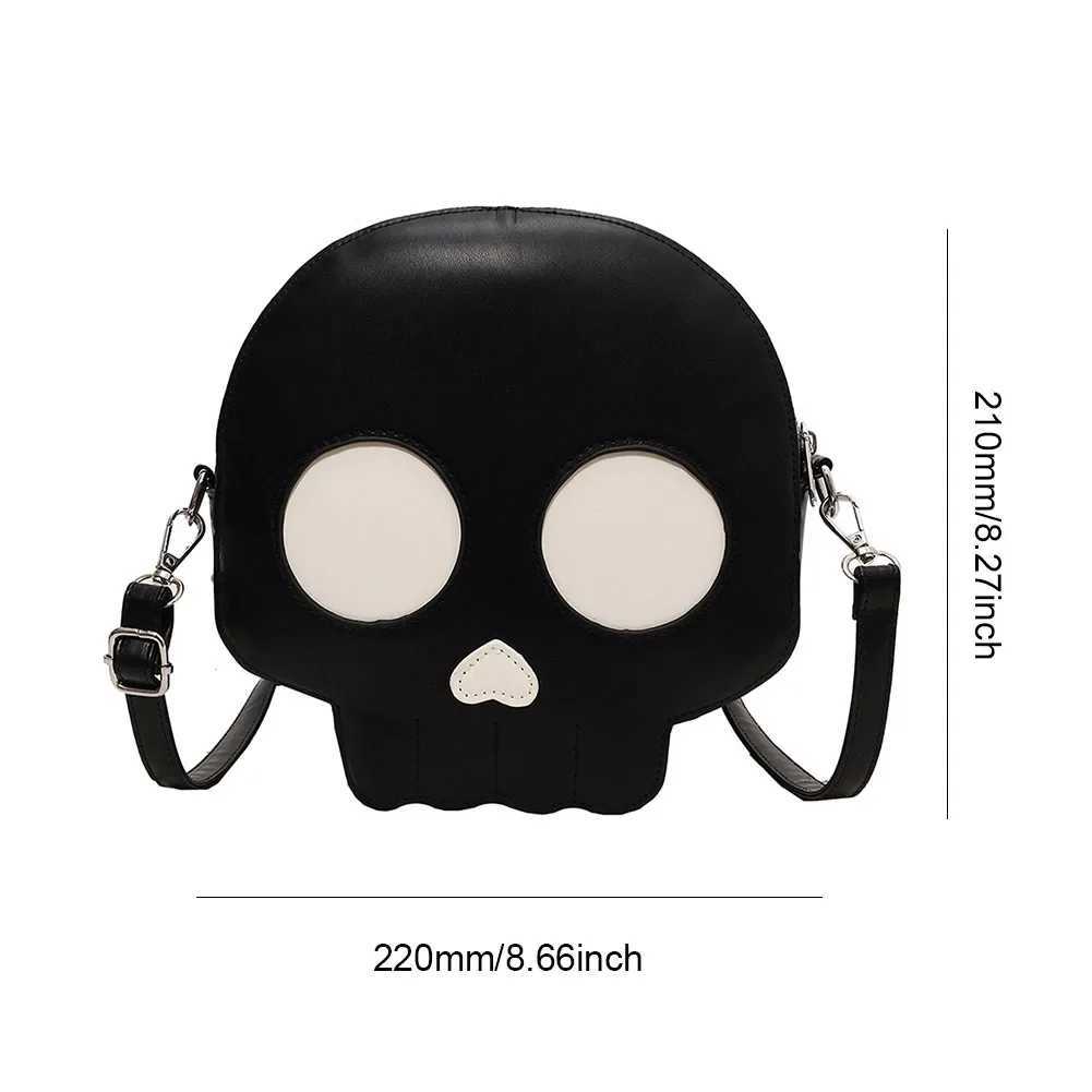Novelty Halloween Ghost Bag Gift Women Gothic Shoulder Bag Devil Skull Funny Crossbody Bags Female s Ghost Handbags Purse Z250903