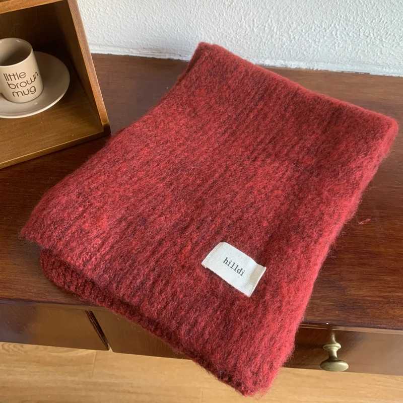 New Warm Winter Scarf For Women Solid Fashion Knitted Shl And Wrs Mens Long Scarves For WomenXJ250905