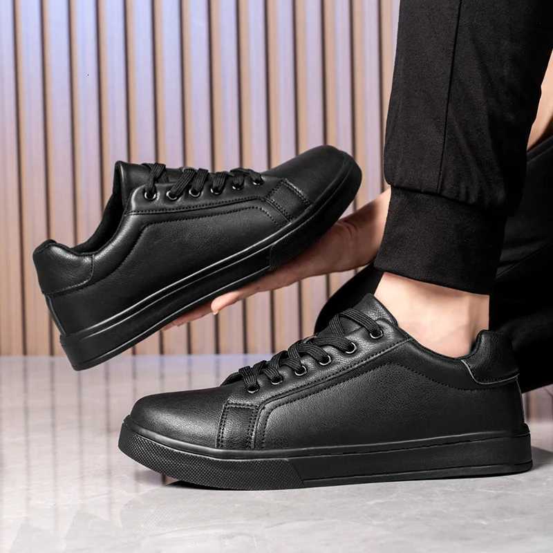 Mens Business Casual Shoes Soft Moccasin Shoes Comfortable Casual Shoes for Men Autumn Solid Black White Men Sneakers Z250905