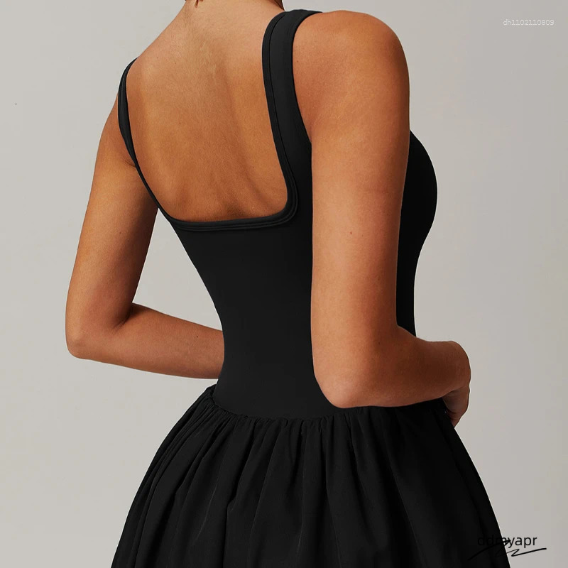 Women's Two Piece Casual Outfit: Sleeveless Vest Tennis Skirt Set - Perfect For Running, Fiess & ddmyday Outdoor Sports ddmyday ddmyday ddmyday