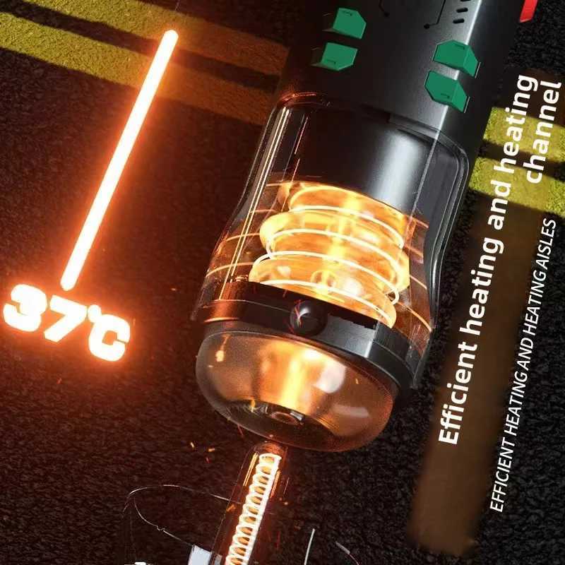 Automatic Male Masturbator Cup Telescopic Sucking Heated Pussy Blowjob Machine Thrusting Vibration Masturbation Sex Toy for MenXJ250905