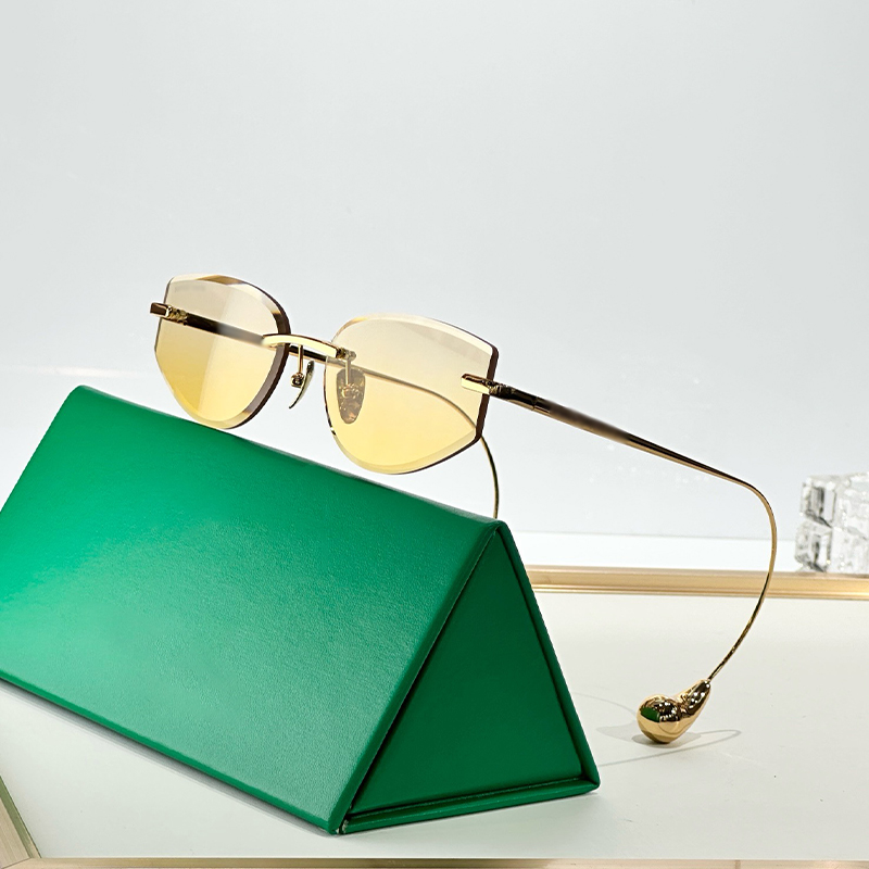Designer sunglasses A+Quality BV1698 series Luxury panel Teardrop design on the temple Luxury Brand Square Sunglasses Men Classic Retro Women glasses