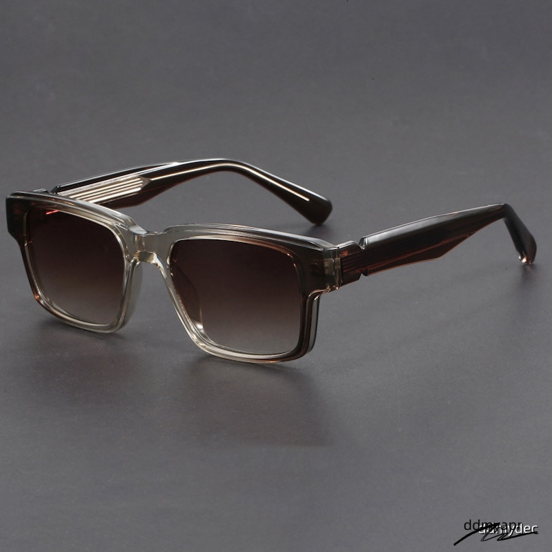 Designer Square Sunglasses Men Oversized Big Ddmydec Glasses Vintage Women Goggles Gothic Y2k Futuristic Cool INS Niche Circular High-End Sturdy Metal