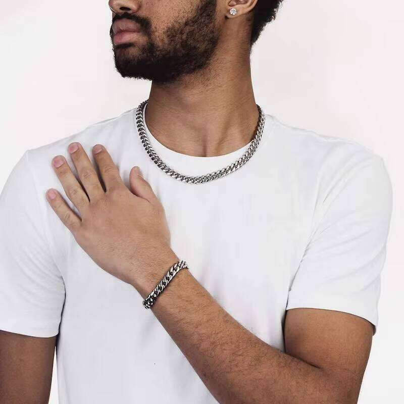 Hip Hop Italian Sier Miami VVS Moissanite Cuban Link Chain GRA Box Lock 8mm 10mm 12mm 14mm 18mm Pass Dia Tester