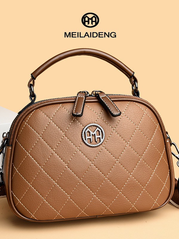 Popular Autumn And Winter Handbags Shoulder Crossbody Girls Popular Dia-Pattern Embroidered Thread Bags For Women