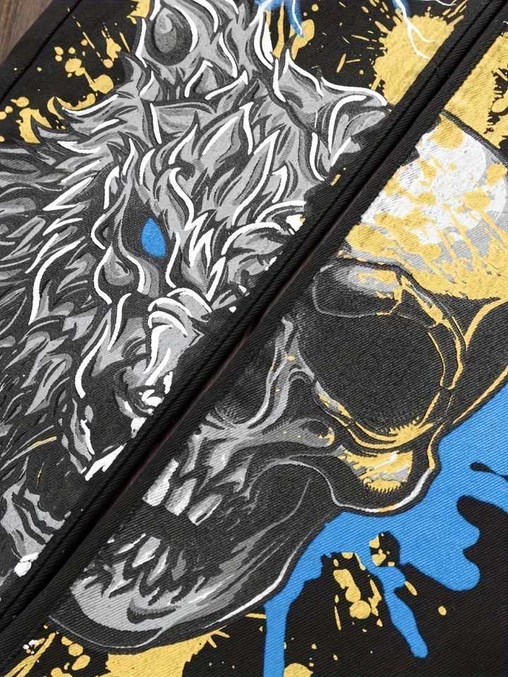 Mens patchwork color matching multitie microelastic black denim small straight jeans W250905