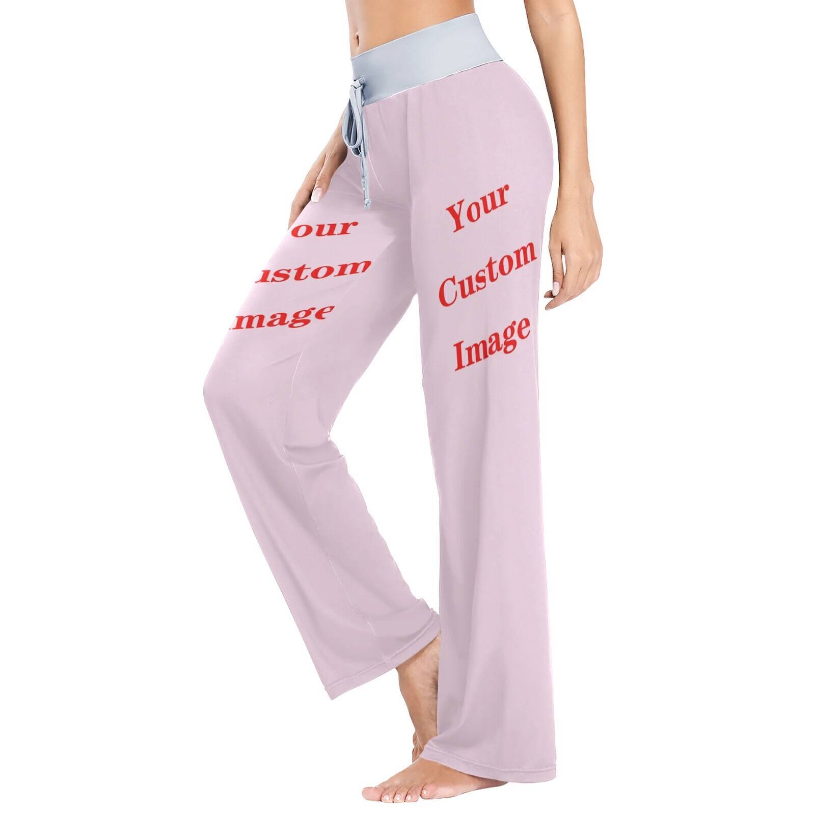 Drawstring Sleep Bottom Women Long Pants Loose Size Home Pamas Custom pattern Sexy Casual Pant Spring Summer Fashion Sleepwear