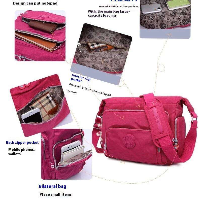 TEGAOTE Messenger Bags Women Crossbody Shoulder Lady Bolsa Feminina Mujer Large Solid Beach Travel Bag Female Zipper 2024