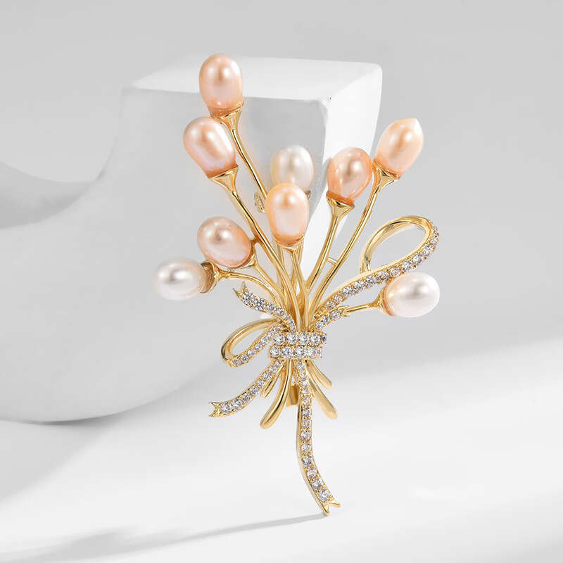 DHpet New Natural Pearl - Luxury Brooch for Women