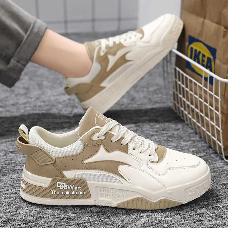 2023 New Autumn Mens Sneakers Mens Comfortable Platform Shoes Trend Laceup Vulcanized Shoes White Casual Sneakers Zapatillas Z250905