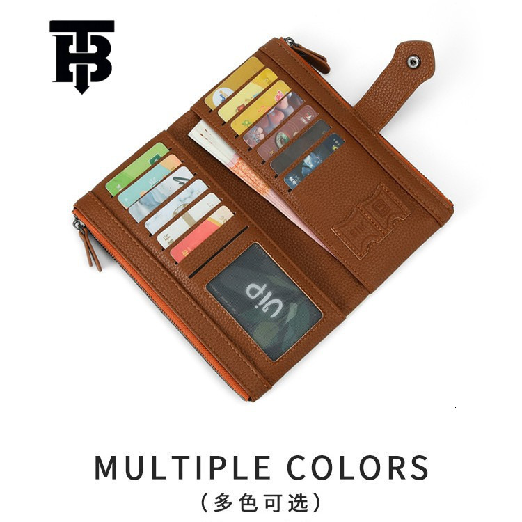 TB BHULAMTE Designer Bag 2025 Hot-selling Litchi Pattern PU Women's Wallet Clutch Coin Purse Luxury Bag Anti-magnetic Multi-color Factory Direct 