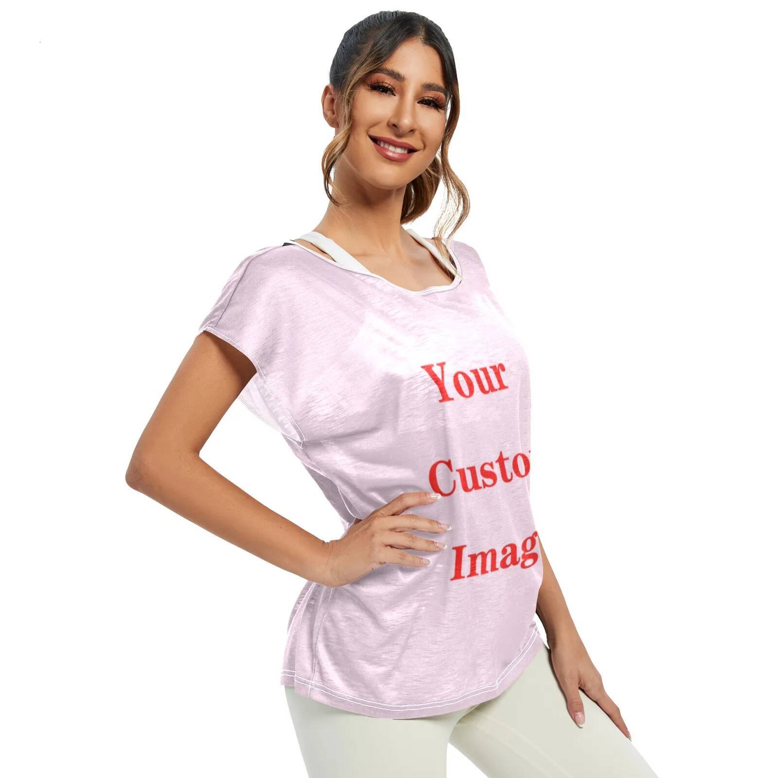 Summer Fashion Blouses Batwing Sleeve For Womens Tops Shirts Women Clothing Korean 2025 New Custom Pattern