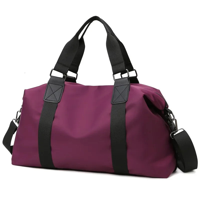 Womens Portable Travel Bag Lightweight Large Capacity Sports and Fitness Bag Letter Waterproof Oxford Cloth Bag Luggage Bag 250903