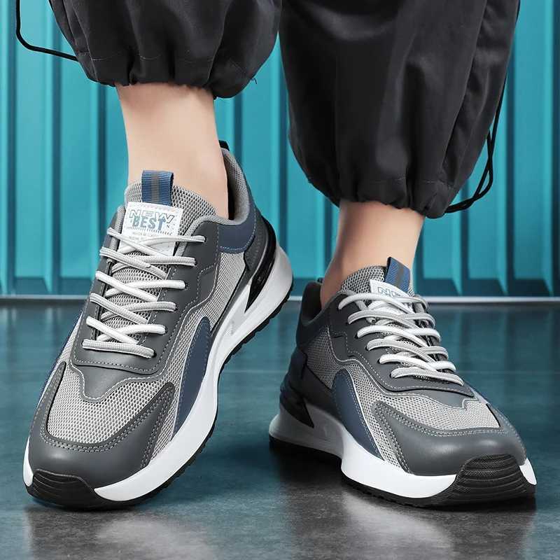 Mens Shoes Four Seasons Breathable Soft Bottom NonSlip Mesh Casual Sports Shoes Outdoor Running Shoes Fashion Student Sneakers Z250905