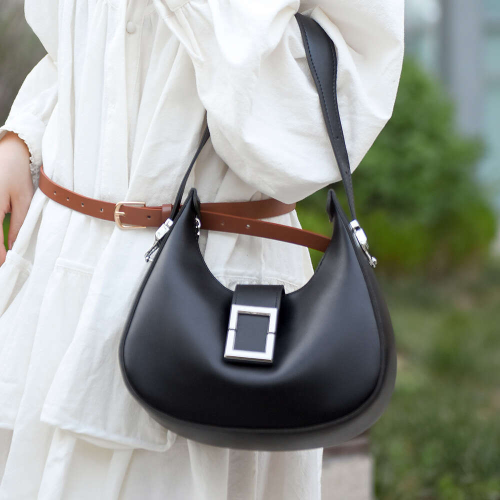 Dhpet_Wholesale Women's Crescent Crossbody Minimalist PU Leather Shoulder Bag Casual Moon Shape Purse For Daily Use