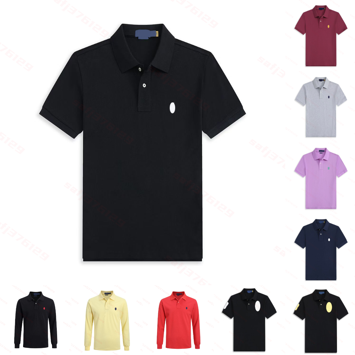 mens polo shirt designer polo shirt luxury brand t shirt summer fashion cotton classic embroidery T-shirt high-end men's lapel short sleeve business solid color S-2xl