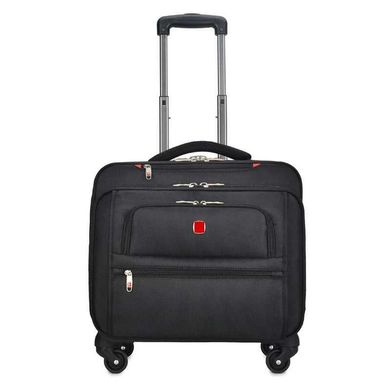 Multifunction Oxford cloth trolley suitcase box 18inch computer business travel rolling luggage universal wheel trolley case Z250905